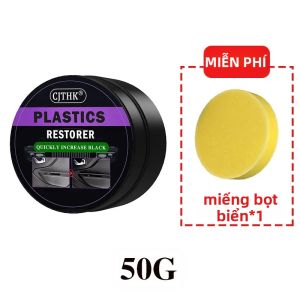 Sáp Phủ Bóng Phục Hồi Nhựa Ô Tô Làm Mới Nội Thất Da Màu Đen Bóng Dung Tích 30ml 50ml 100ml Của CJTHK