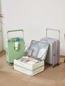 Large Capacity Aluminum Frame Luggage Suitcase for Travel Men Women Fashionable Trendy Hardshell Zipper Closure Carryon Bag