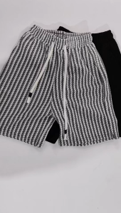 Mens Shorts Luxury Tweed Style Loose Fit Plus Size Knitted Pattern High Quality Comfortable Five-Pocket Shorts for Workout & Daily Casual Wear