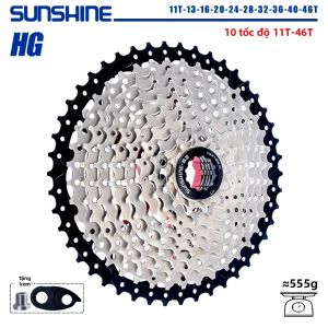 GOLDIX | Bộ Líp Xe Đạp Thép Carbon Siêu Bền SUNSHINE 8/9/10/11/12 Tốc Độ Cấu Trúc HG Dành Cho SHIMANO/SRAM MTB