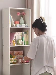 WORLD DREAM Rak Buku Serbaguna 6 Susun - Rak Buku Susun Bahan Kayu Minimalis - Rak Susun Serbaguna