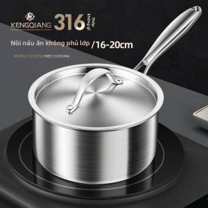 RONGCHUAN | Food Grade Stainless Steel Baby Food Milk Warmer Single Handle Small Pot