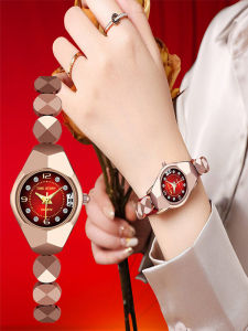 Waterproof Ladies Quartz Watch Bracelet Style Fashionable round Dial Steel Case Wristwatch Elegant Brand New with Calendar Function