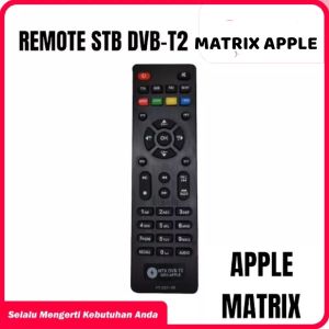 REMOTE SET TOP BOX MATRIX APPLE REMOT STB DVB T2 MATRIX APPLE BERQUALITAS