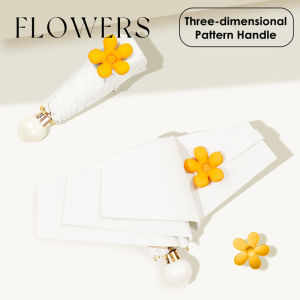 Small portable parasol sun and rain umbrella sunscreen and ultraviolet protection mini lightweight girls umbrella