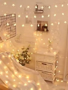 JE.ID Lampu Tumblr Lampu Tumbler Karakter Bintang Lampu Dekorasi Natal Lampu Tidur Aesthetic Lampu Hias Led lampu Dinding Lampu Bentuk Bintang Kedip