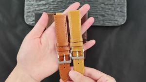 Vintage Genuine Calfskin Leather Watch Band Strap 18mm 20mm 22mm Oil Wax Discoloration Leather Watchband Soft Business Wristband