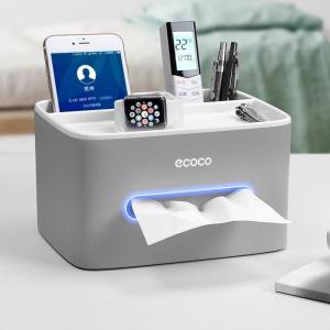 New Multi-Functional Tissue Box Remote Control Organizer Living Room Coffee Table Pull out Box Creative Rectangular Plastic Storage Box