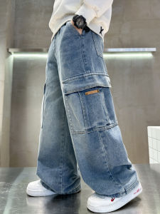 Autumn New Light Color Loose Cool Style Boys Jeans