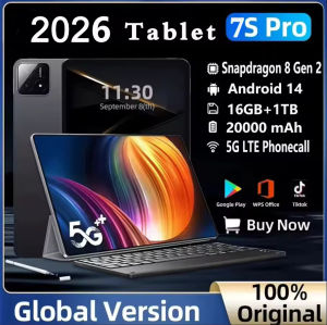 【3 Years Local Warranty】2026 Global Version Original Pad 7S Pro Tablet 11inch HD 4K Android 14 16GB+2TB 20000mAh 5G Dual Sim