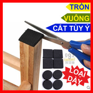 Combo 12 Miếng Dán 15x10 Cm Miếng Lót Chân Bàn Ghế Giường Tủ Vật Dụng Nội Thất Bọc Chân Ghế