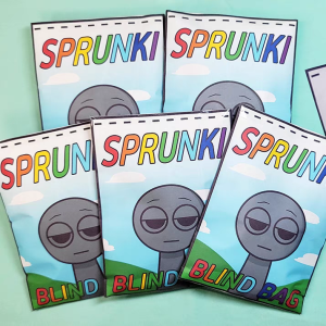 กล่องรHYTHM สไตล์ Sprunki กระเป๋าของขวัญเด็ก DIY ทำมือ อุปกรณ์เล่นได้ซ้ำๆ อุปกรณ์งานฝีมือ บรรจุภัณฑ์แบบยูนิเซ็กซ์