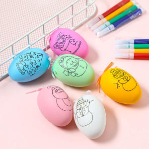 Giáng Sinh Nhiều Màu Sắc Trứng Tự Làm Tranh Tay Tô Màu Bộ Giáo Dục Thủ Công Cho Trẻ Em Lễ Hội Tặng Bộ Hoạt Động Sáng Tạo