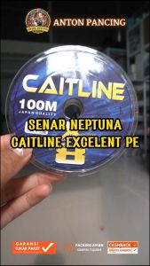 🔖 PROMO Senar Pancing PE Neptuna Caitline Excellent X8  Japan Quality 100 Meter 8 Layer 0.10 S/D 0.40 MM Sangat Kuat & Halus Tenggelam