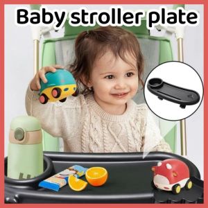 3 in 1 Baby Stroller Dinner Table Tray Phone Stand Plate Accessories for Toddler Infant Girl Boy Milk Bottle Cup Holder