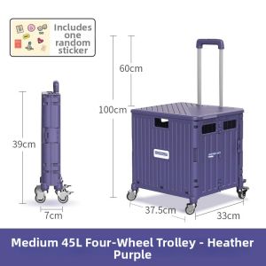 Folding Portable Storage Cart