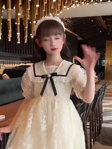 321SUKAL ชุดเด็กโต เดรสเด็กหญิง ชุดขาวเด็กหญิง ชุดสีแชมเปญ ชุดลูกไม้เด็กหญิง ชุดเด็กผู้หญิง ชุดเจ้าหญิง ชุดเดรสเด็กหญิง 4-13 ปี