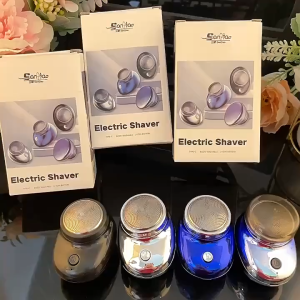 Mini Electric Shaver For Men USB Rechargeable Pocket Shaver Travel Beard Trimmer Washable Blade