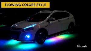 LED ไฟใต้ท้องรถ Car RGB light กันน้ำ หลอดไฟสี กันน้ำ DC12V ไฟใต้ท้องรถยนต์ APPเปลี่ยนสี พร้อมรีโมท