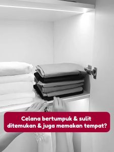 Gantungan Baju Hanger Aesthetic Serbaguna Rak Gantung Susun Hijab Kerudung Celana