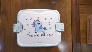 Double-layer Bento Box Leakproof Lunch Boxes Unicorn