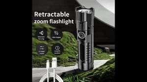 Flashlight ABS Plastic Super Bright Rechargeable 3 Modes XPE LED Work Light Handheld Hiking Torch