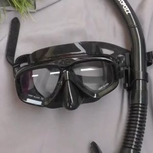 Professional Scuba Snorkeling Sets Diving Goggles Adult Silicone Skirt Anti-Fog Tempered glass Swimming Fishing Pool Equipment Diving Mask