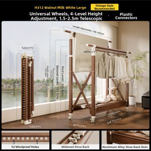 MINGZHI | Folding Multipurpose Drying Rack