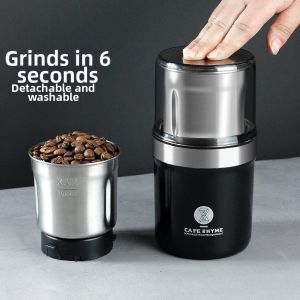 Portable USB Charging Stainless Steel Coffee Bean Grinder