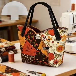 YOMDID 1pc Handbag Making Sewing Template DIY Shopping Basket Quilting Template - Multifunctional Durable Design Transparent