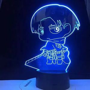 Đèn Ngủ Gurren Lagann Blind Box Quà Tặng Sinh Nhật Mô Hình Đồ Chơi Bàn Làm Việc Attack on Titan Eren Yeager Mikasa Ackerman
