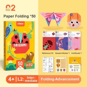 🌟 MIDEER ARTS 🌟 ADVANCED LEVEL ORIGAMI PAPER (FOLDING CUTTING STICKING) Children Kids Early Learning Educational Toy