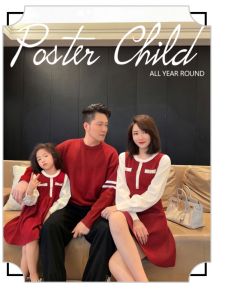 Fashionable Mother Daughter Christmas Outfit Family Matching Clothes Autumn Winter New Year Style Kids Clothing Set for Three Generations