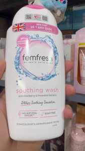 [TEM PHỤ + XUẤT VAT] Dung Dịch Vệ Sinh Phụ Nữ Anh Quốc Femfresh - Femfresh Intimate Skin Care SOOTHING Wash 250ml (MÀU HỒNG)