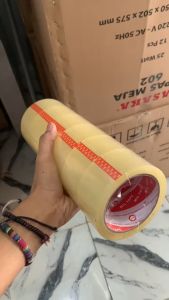 Lakban OPP Premium Miltape Polos Warna Ivory Berkualitas Tinggi - Cetak & Pita Tempel Dapat Diubah Bisa COD