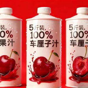 100% NFC Non-Concentrated Cherry Juice No Artificial Coloring 5 Pounds