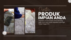 Sejadah Bulu Quilting Antislip Ukuran 115x60cm Free Tas Premium LP