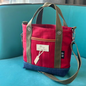 Dopamine Kindergarten Childrens Class Bag Contrast Color Cute Canvas Single Shoulder Slant Cross Handbag Small Tote