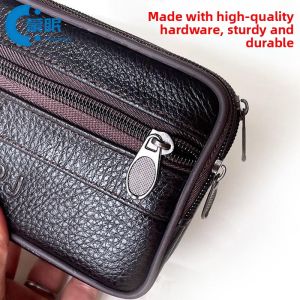MENGMIAN | Phone Waist Bag 7.5 Inches Leather