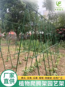 Lattice Vegetable Rack Cucumber Garden Grape Rack Plastic Coated Steel Tube Plant Bracket Outdoor Climbing Rack