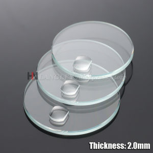 2.0mm Thickness Date Window Watch Glass Round Flat Mineral Timepiece Transparent Crystal Magnifier 29.5mm-33.5mm Diameter 1/2pcs