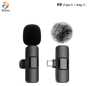 Micro Không Dây Lavalier Mini Mic Thu Âm Video Di Động Mini Dành Cho iPhone Android Phát Sóng Trực Tiếp Chơi Game - Khử Tiếng Ồn