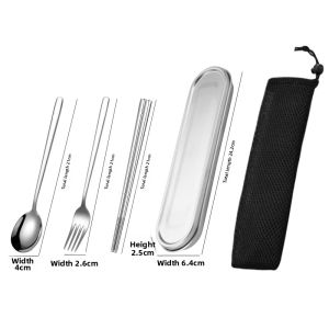 Portable Stainless Steel Cutlery Set