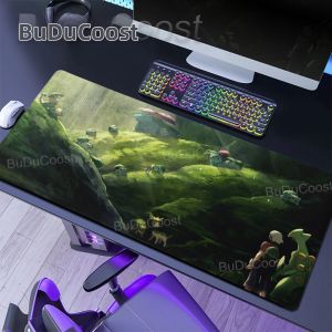 Bandai | Pokemon Bulbasaur XXL Miếng Lót Chuột Game Thủ Deskmat Bề Mặt Siêu Mịn Cao Su Chống Trơn Trượt Anime Playpad Cho Bàn Phím Chơi Game