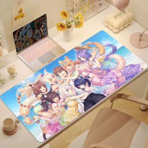 Anime N-Nekoparas Kawaii girl Mouse Pad Non-slip Thickened MousePad Large Writing Lockedge Office Student Gaming Cushion