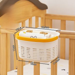 Disney Baby Diaper Bag Hanging Basket Nursery Storage Box Urinal Childrens Bedside Fence Baby Bed Hanging Basket