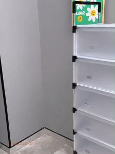 5 Layer shoe rack organizer Stainless Steel Stackable Shoes Organizer dust and water resistant Storage Stand