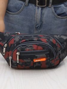 PIYU  กระเป๋าสะพายหลังมัลติฟังก์ชั่สำหรับผู้ชายกระเป๋าผ้าใบไนล่อนความจุสูงกระเป๋าเอวซิปเรียบกระเป๋าเอวแบบพกพาน้ำหนักเบา