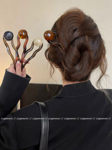 Phong Cách Trung Hoa Cổ Điển Mới U Hình Kẹp Tóc Kẹp Tóc Cao Cấp Phụ Kiện Tóc Sau Đầu Thiết Kế Mới Mùa Hè 2024 Kẹp Tóc