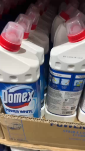 Domex Power White Stain and Limescale Cleaner 880ml - Anti-Bacterial Whitening Expert for Floors Bathroom Kitchen